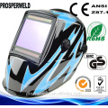 Solar power auto-darkening welding helmet